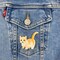 Orange Tabby Cat, Kitten, Realistic Pets, Embroidered, Iron on Patch